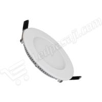 LED PASAJI 12 VOLT 12 WATT SIVA ALTI YUVARLAK LED PANEL LP1212