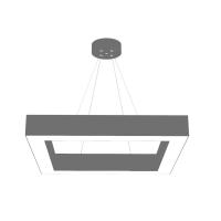 LED PASAJI 40 CM KARE AVİZE AYDINLATMA (ANTRASİT KASA) LP-1114-40A
