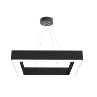 LED PASAJI 40 CM KARE AVİZE AYDINLATMA (SİYAH KASA) LP-1114-40S