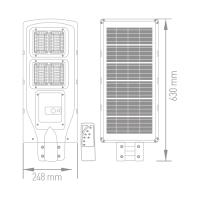 ACK 120 WATT LED SOLAR SOKAK ARMATÜRÜ AT42-09131