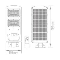 ACK 60 WATT LED SOLAR SOKAK ARMATÜRÜ AT42-06031