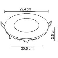 ATLANTİS 18 WATT SIVA ALTI YUVARLAK LED PANEL A2313