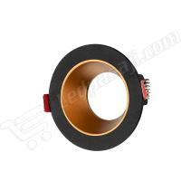 CATA JAGUAR DEKORATİF ALÜMİNYUM BOŞ SPOT (SİYAH-GOLD) CT-5043