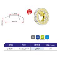ERK LED İLAYDA GU10 DUYLU DEKORATİF KRİSTAL CAM SPOT GOLD ERK9017