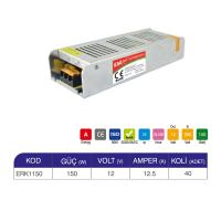ERKLED 150W IP20 12V TRAFO ERK1150