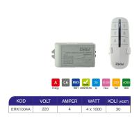 ERKLED 4 KANAL AVİZE KUMANDASI ERK1004A