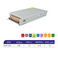 ERKLED 12 VOLT 41.6 AMPER LED TRAFOSU ERK1500