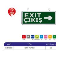 ERKLED LED ÇİFT TARAFLI EXİT ÇIKIŞ ARMATÜRÜ ERK6001