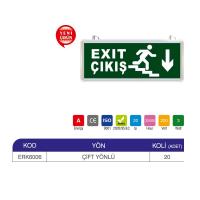 ERKLED LED ÇİFT TARAFLI EXİT ÇIKIŞ ARMATÜRÜ ERK6006