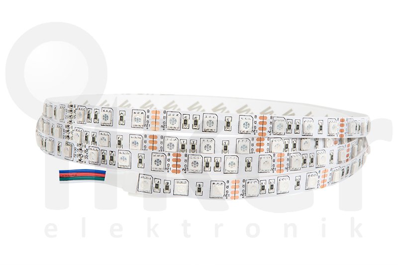 24 Volt İç Mekan Şerit Led,FİO-LED 24 VOLT ÜÇ ÇİPLİ 60 LEDLİ RGB İÇ ...