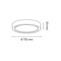 GOYA 12 WATT SIVA ÜSTÜ YUVARLAK LED PANEL ARMATÜR GY 1883-12