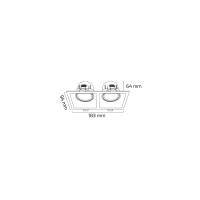 GOYA 2*8 WATT SIVA ALTI KARE SMD LEDLİ ARMATÜR GY 1737-8