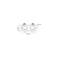 GOYA 2*8 WATT SIVA ALTI KARE SMD LEDLİ ARMATÜR GY 1743-8-DIM