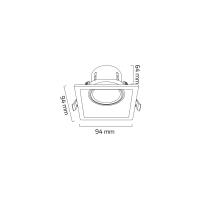 GOYA 8 WATT SIVA ALTI KARE SMD LEDLİ ARMATÜR GY 1736-8-DIM
