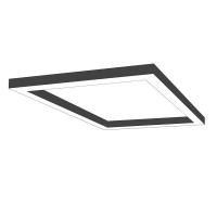 LED PASAJI 200x200CM SIVA ÜSTÜ KARE LİNEER ARMATÜR LP4006