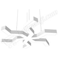 LED PASAJI ÖRÜMCEK AVİZE AYDINLATMA (BEYAZ KASA) LP-1137