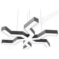LED PASAJI ÖRÜMCEK AVİZE AYDINLATMA (SİYAH KASA) LP-1137