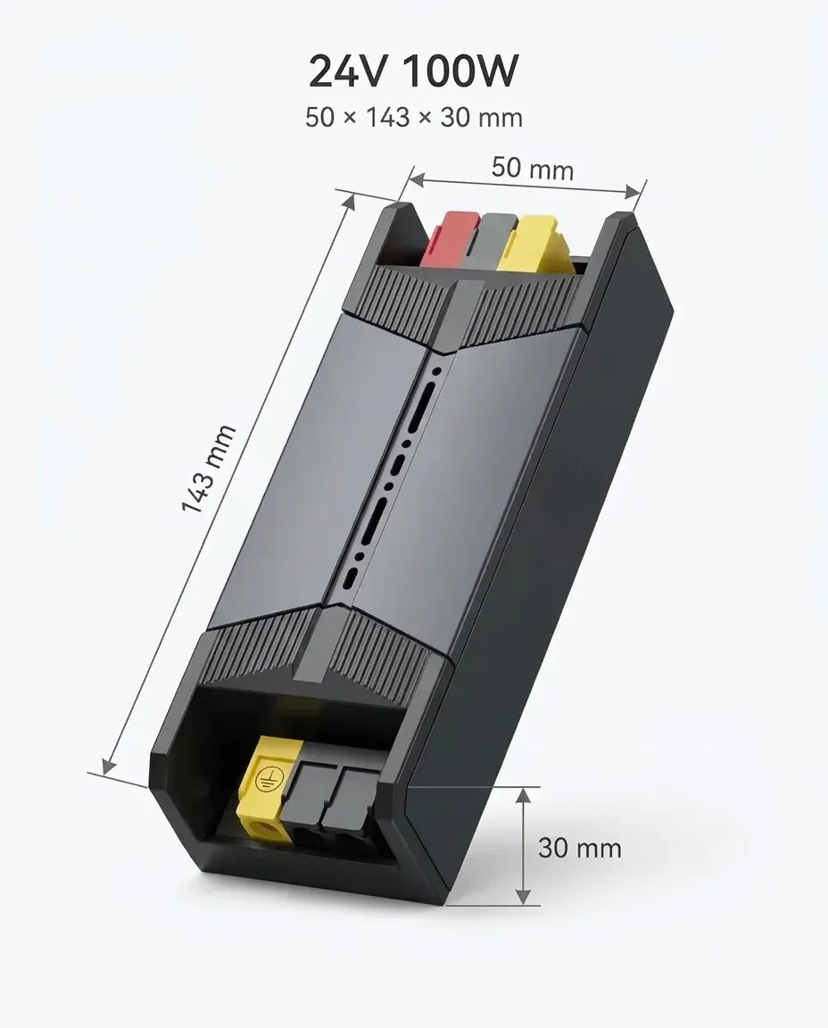 Premium 24V Yüksek Verimli Led Driver Trafo - Düşük Kayıplı Slim Şerit Led Sürücü