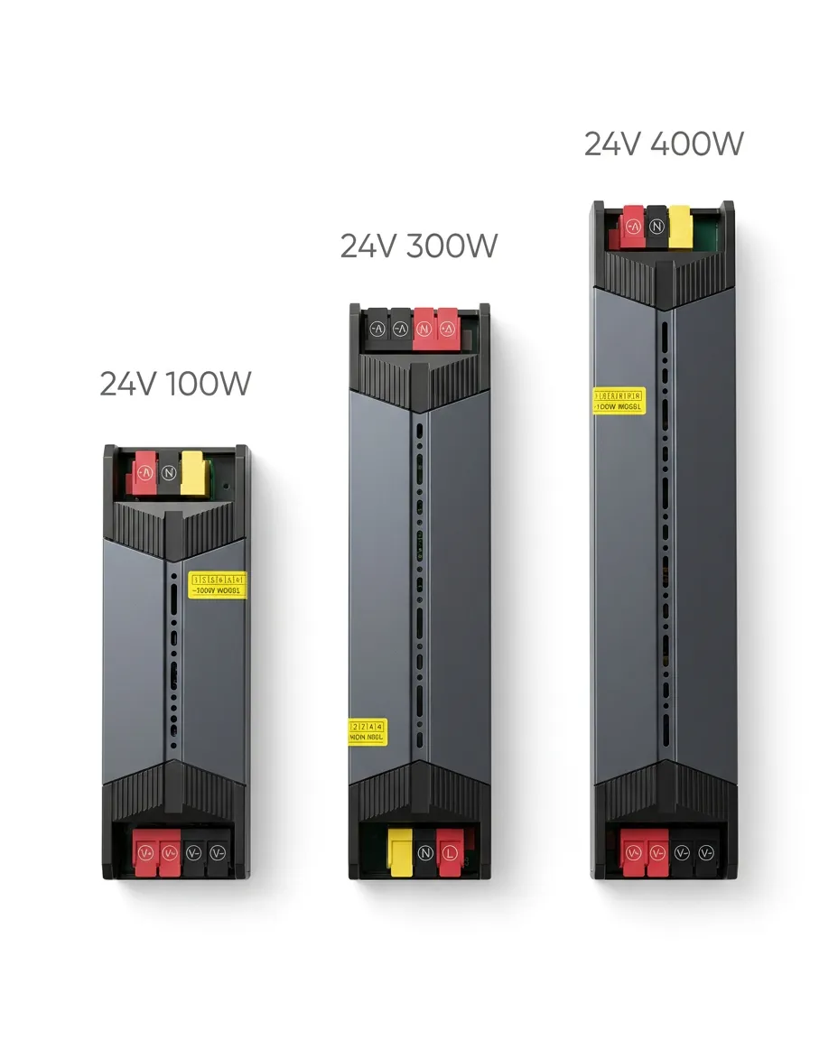Premium 24V Yüksek Verimli Led Driver Trafo - Düşük Kayıplı Slim Şerit Led Sürücü
